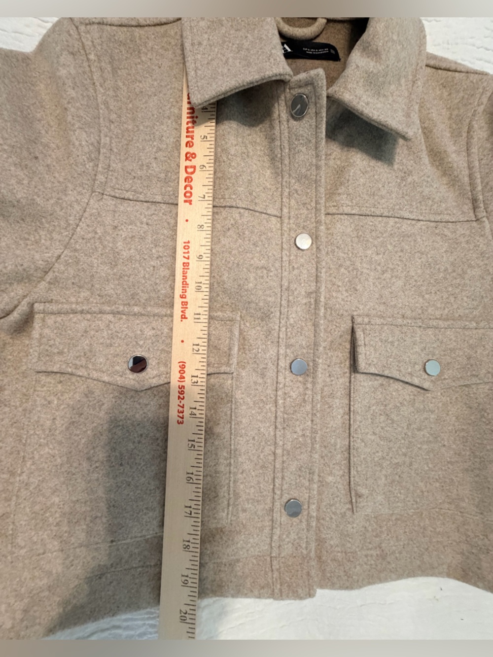 ZARA Cropped Utility Jacket – Soft Beige - Picture 11 of 13